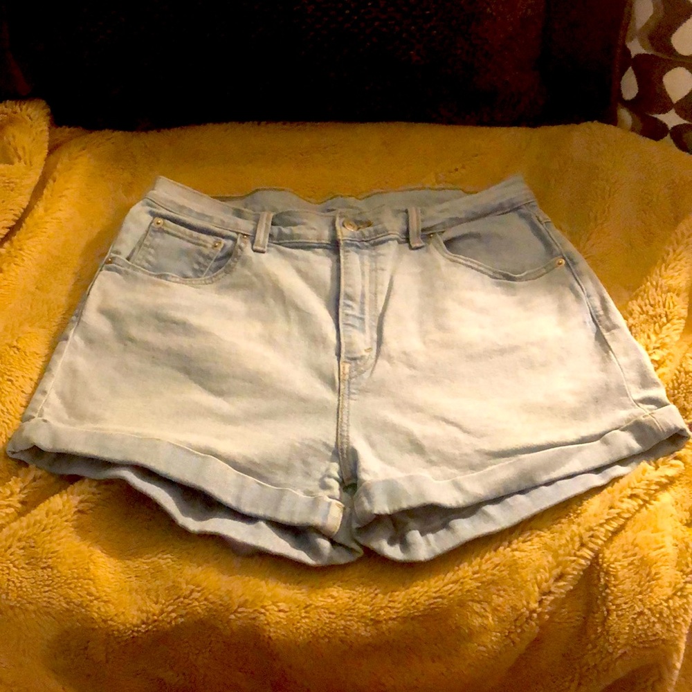 Levi's Light Blue Jean Shorts